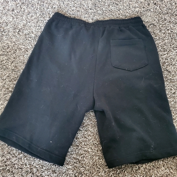 Samborghini Blue and Yellow Flame Sweat Shorts - Picture 3 of 5